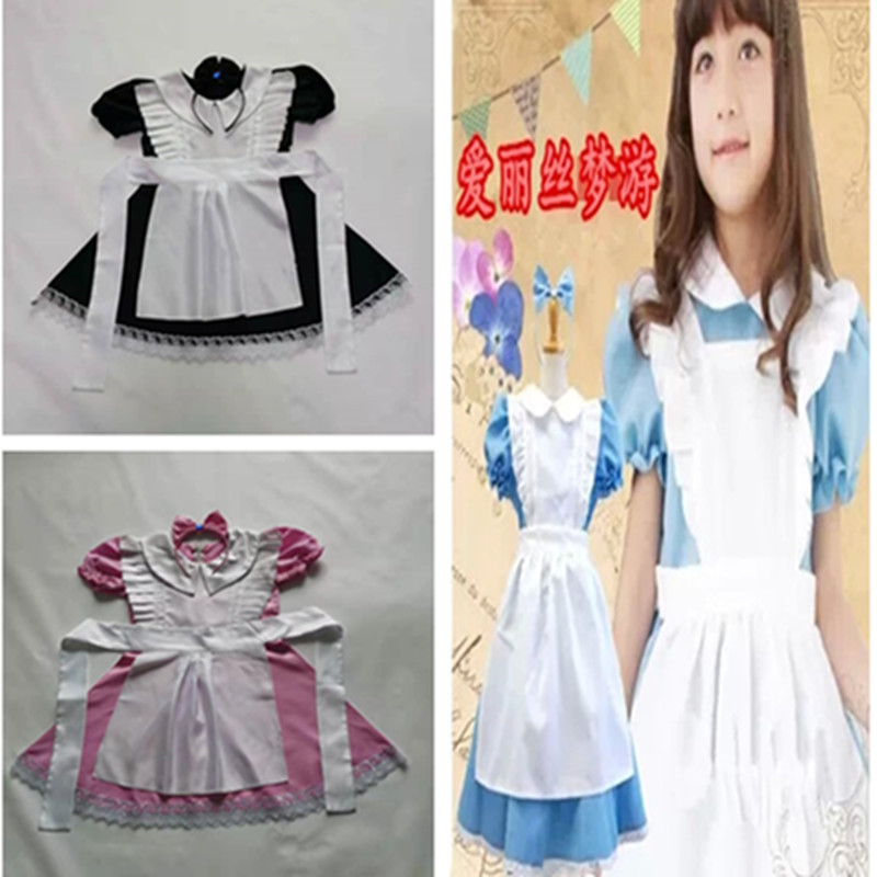 爱丽丝梦游仙境灰姑娘儿童演出服