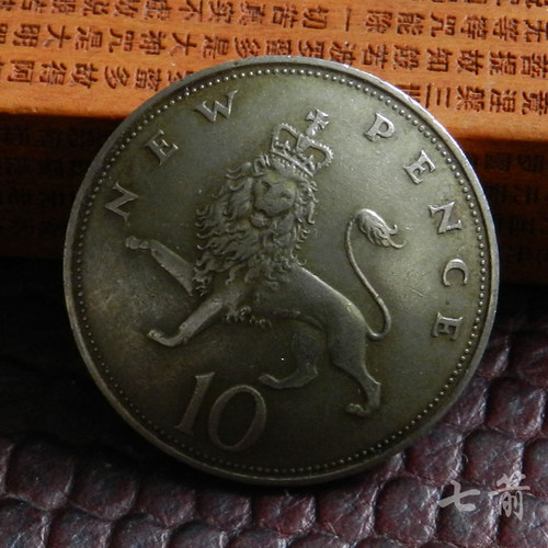 手工制作复古养牛硬币扣真币扣财布扣 大版狮子 28MM 量少