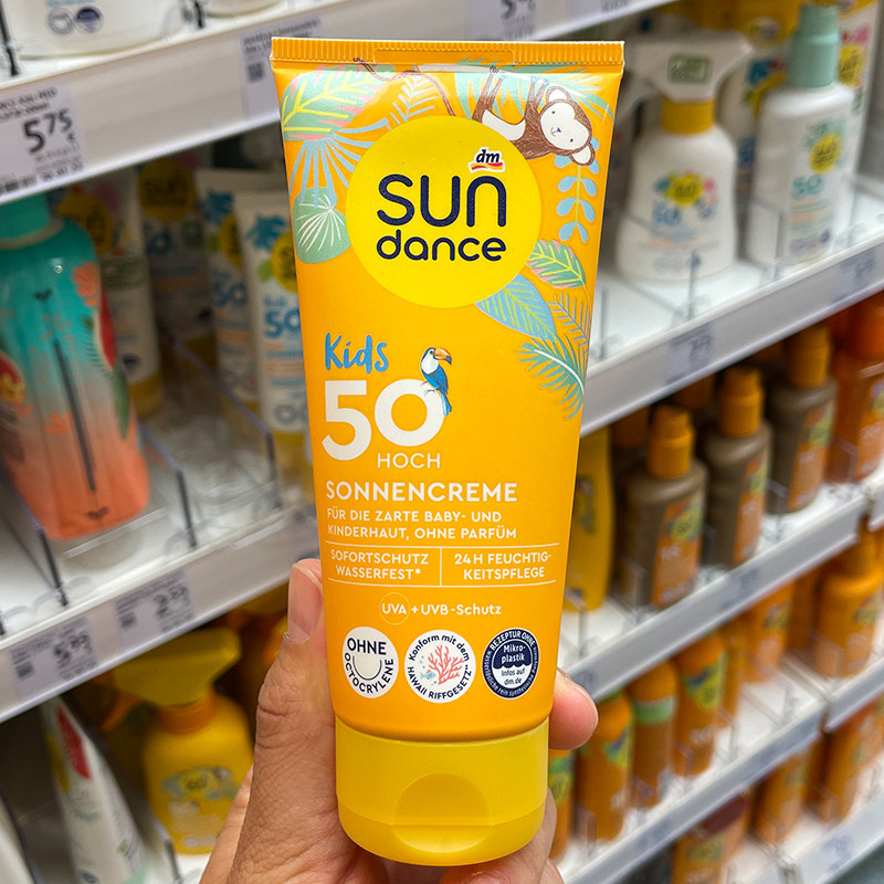 德国原装进口Sundance儿童防晒霜 宝宝幼儿户外防水防紫外线SPF50