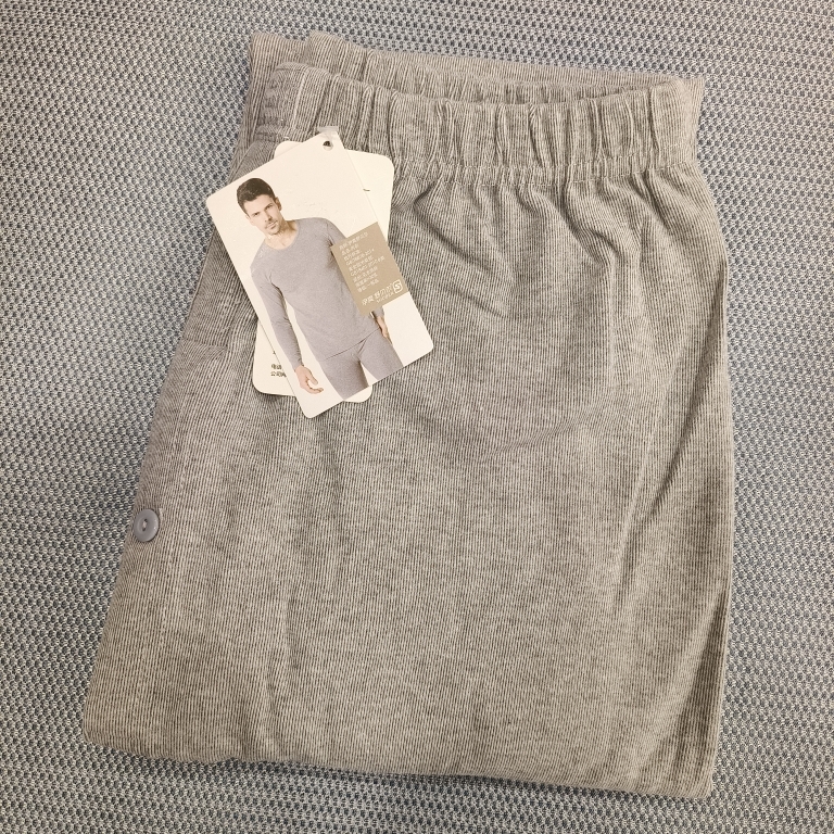 舒贝尔6124男士秋裤纯棉加厚保暖裤舒绒棉护膝裤打底裤线裤衬裤