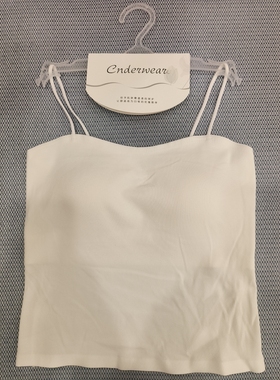 11838无痕舒适美背女胸垫一体吊带美背文胸打底上衣固定杯背心