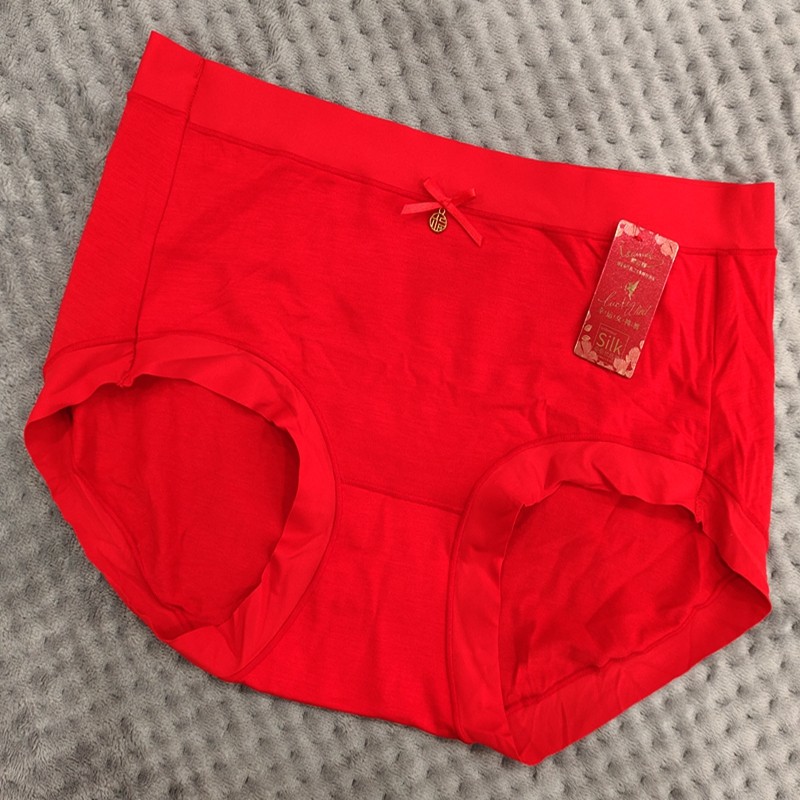 樱姿娜1024桑蚕丝裆内裤女中腰舒适透气无痕红色本命年鸿运三角裤,女士内衣/男士内衣/家居服,女三角裤,淘宝优惠券,粉丝福利购,淘宝优惠卷