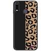 Black shell half leopard print