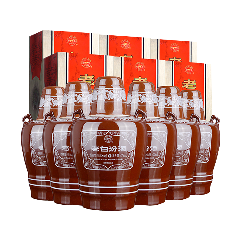 山西老白45度坛汾475ml*6汾酒