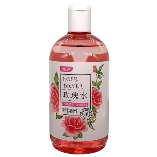 安安纯新玫瑰水480ml 爽肤水湿敷水柔肤水改善肌肤