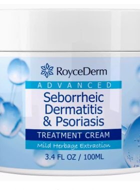 美国代购Roycederm Seborrheic Dermatitis Cream, Psoriasis Cre