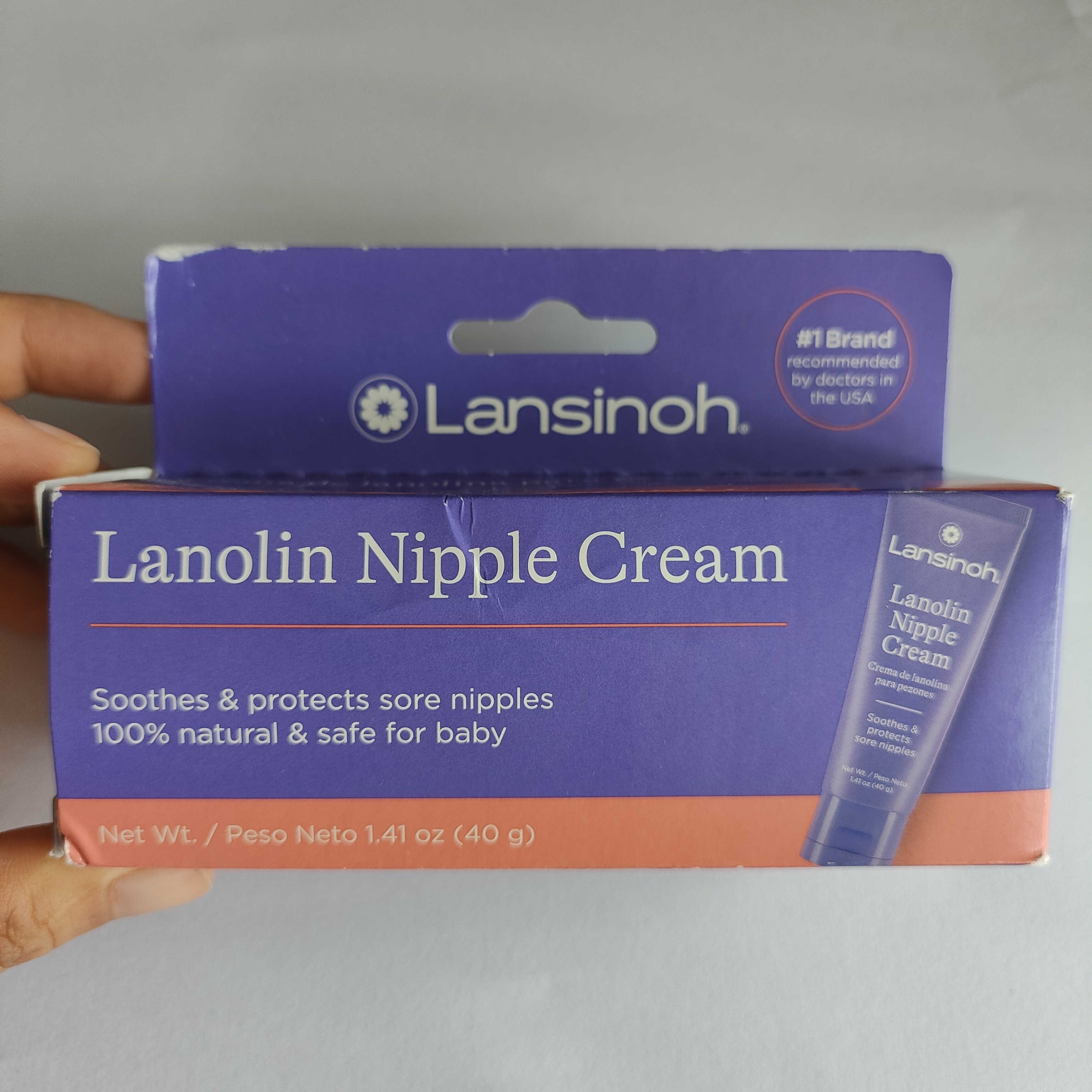 现货Lansinoh Lanolin Nipple Cream, Safe for Baby and Mom