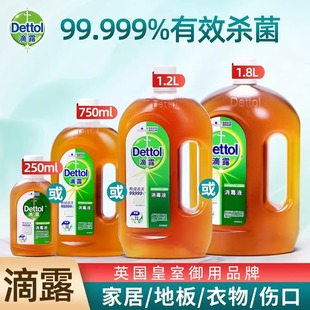 Dettol 滴露消毒液家用衣物除菌消毒水拖地宿舍杀菌室内皮肤非84