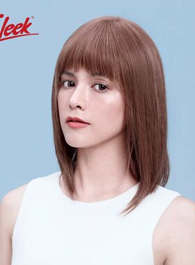 sleek辛芷蕾同款假发锁骨发中长发直发女修圆脸内扣中长发女假发