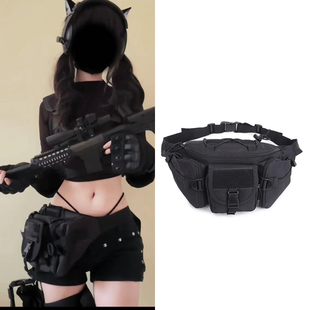腰包女骑行摩托车零钱袋户外运动COS多功能战术胸包防水大容量潮