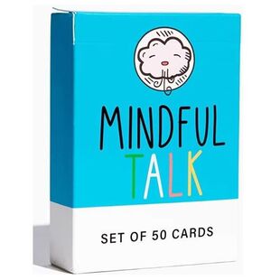 Mindful talk全英文充满智慧的谈话儿童卡牌游戏家庭聚会益智卡牌