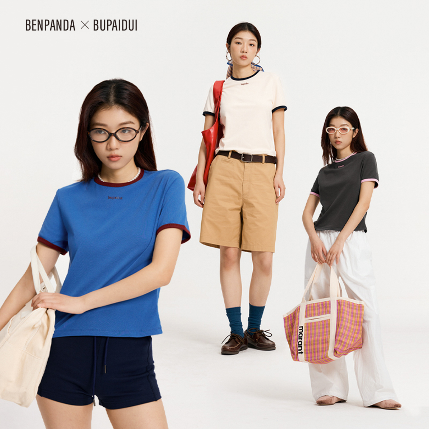 BENPANDAxBUPAIDUI复古T恤