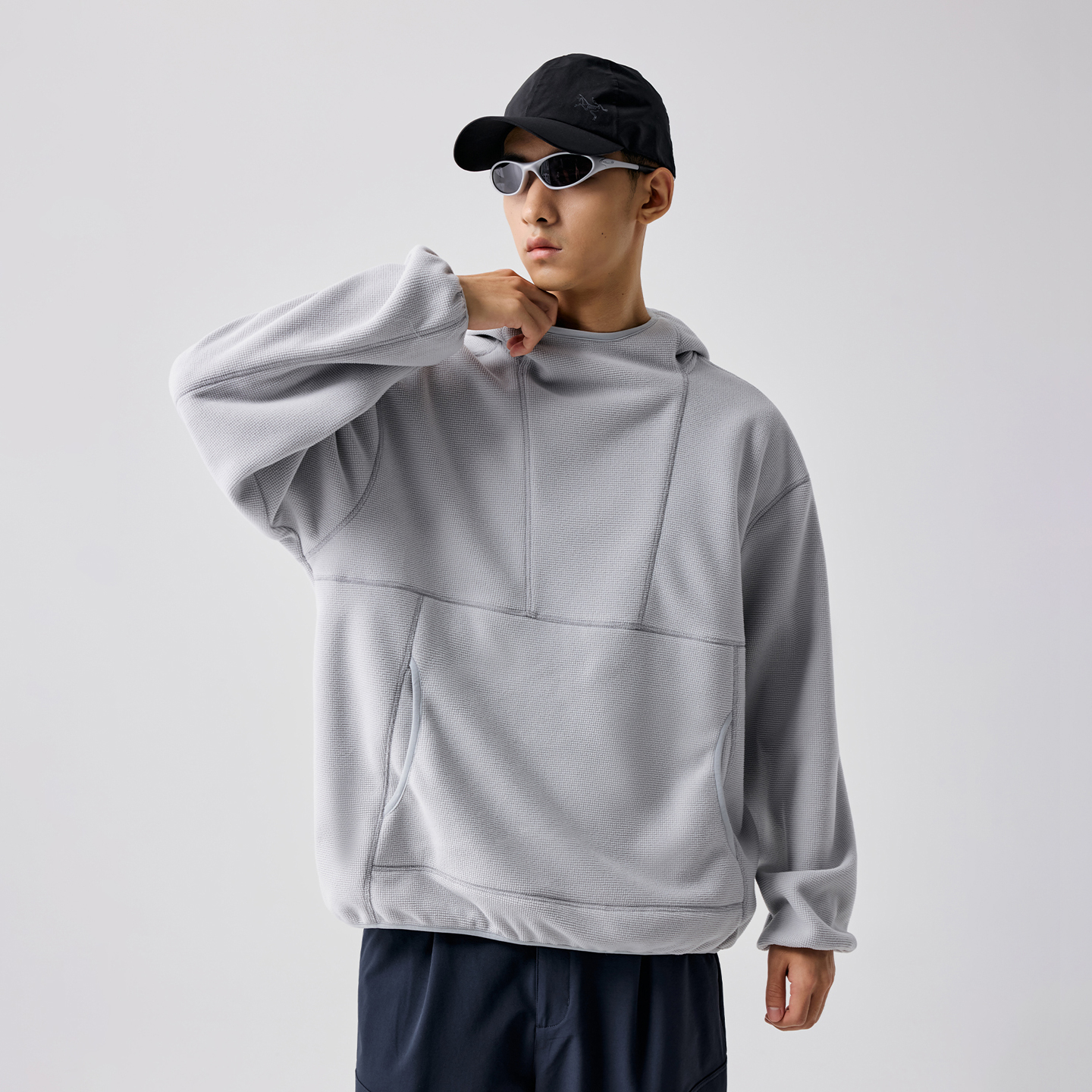 BENPANDA连帽双面摇粒绒外套