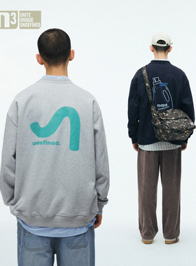 BENPANDA UN3春季新款印花卫衣男日系重磅套头上衣2025新款