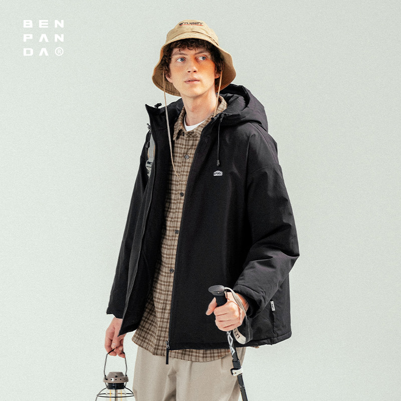 【所有女生的衣橱直播间】BENPANDA山系刺绣棉衣情侣外套2025冬季