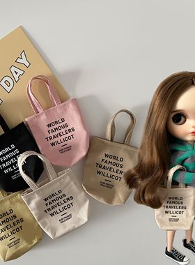 blythe小布 6分娃azone licca怪高ob24 27芭可芘儿包包配件托特包