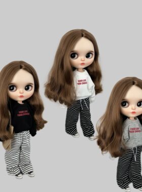blythe小布ob24娃衣卫衣条纹裤