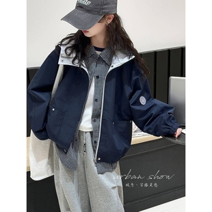 品牌专柜女童外套春秋款2025新款洋气儿童秋装冲锋衣女孩巨好看夹