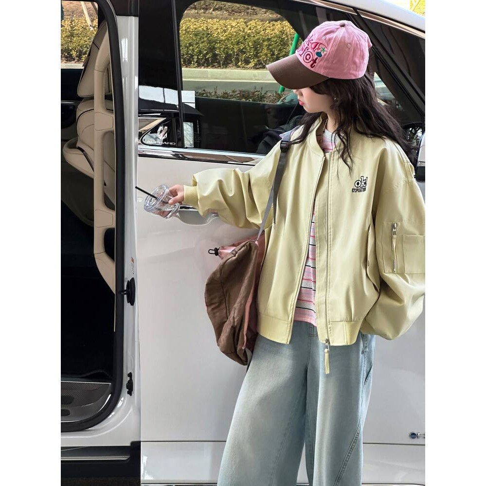 品牌专柜女童春秋款外套2026新款洋气女大童春装休闲夹克衫女孩春