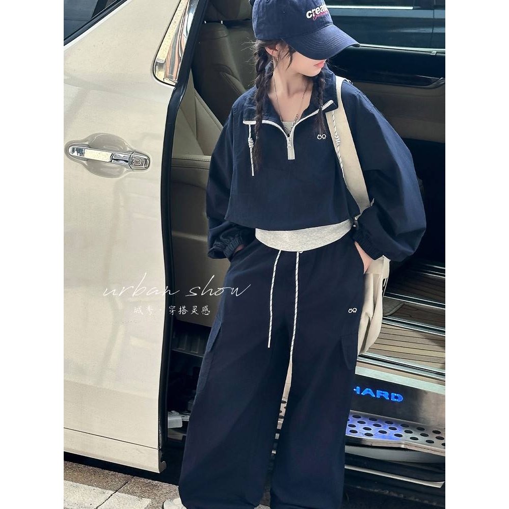 品牌专柜女童春季韩版休闲运动卫衣套装2025新款女大童洋气儿童秋