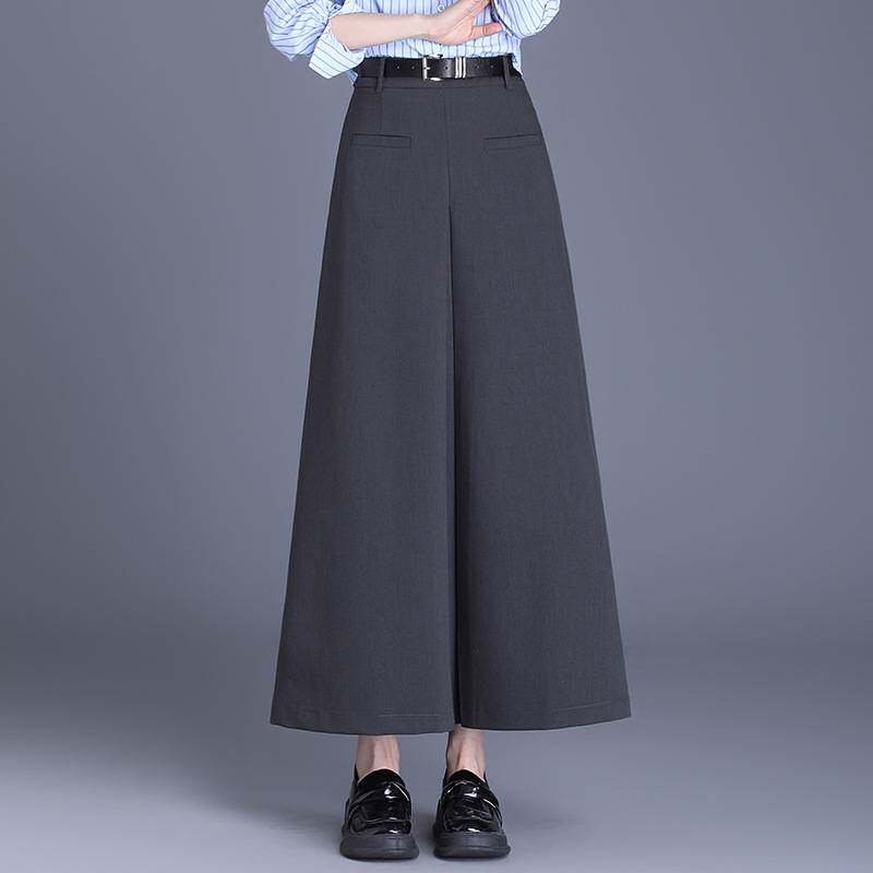 品牌专柜时尚西装阔腿裤女2026春季新款高腰显瘦直筒裤职业大脚九