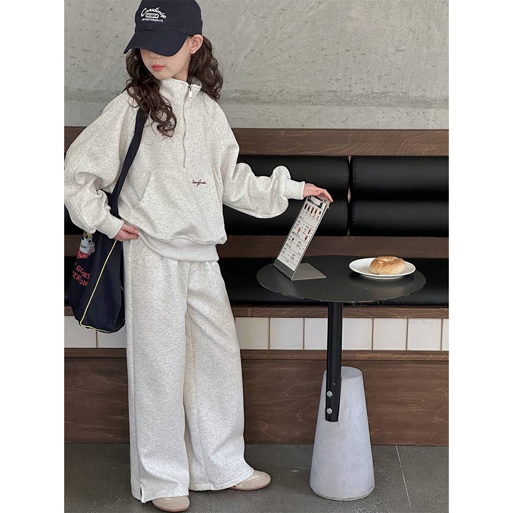 品牌专柜女童套装春春季2025新款儿童装运动卫衣中大童洋气春装卫