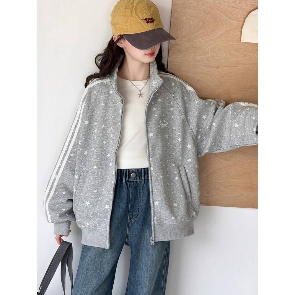 品牌专柜儿童立领运动外套女童洋气休闲开衫大童长袖上衣2026春秋