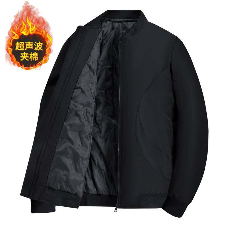 品牌专柜棉衣外套男士冬季新款棒球领棉袄飞行员立领棉服潮流简约