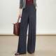 高腰宽松阔腿裤 高腰显瘦休闲裤 女2026春季 新款 质感 款 品牌专柜时尚