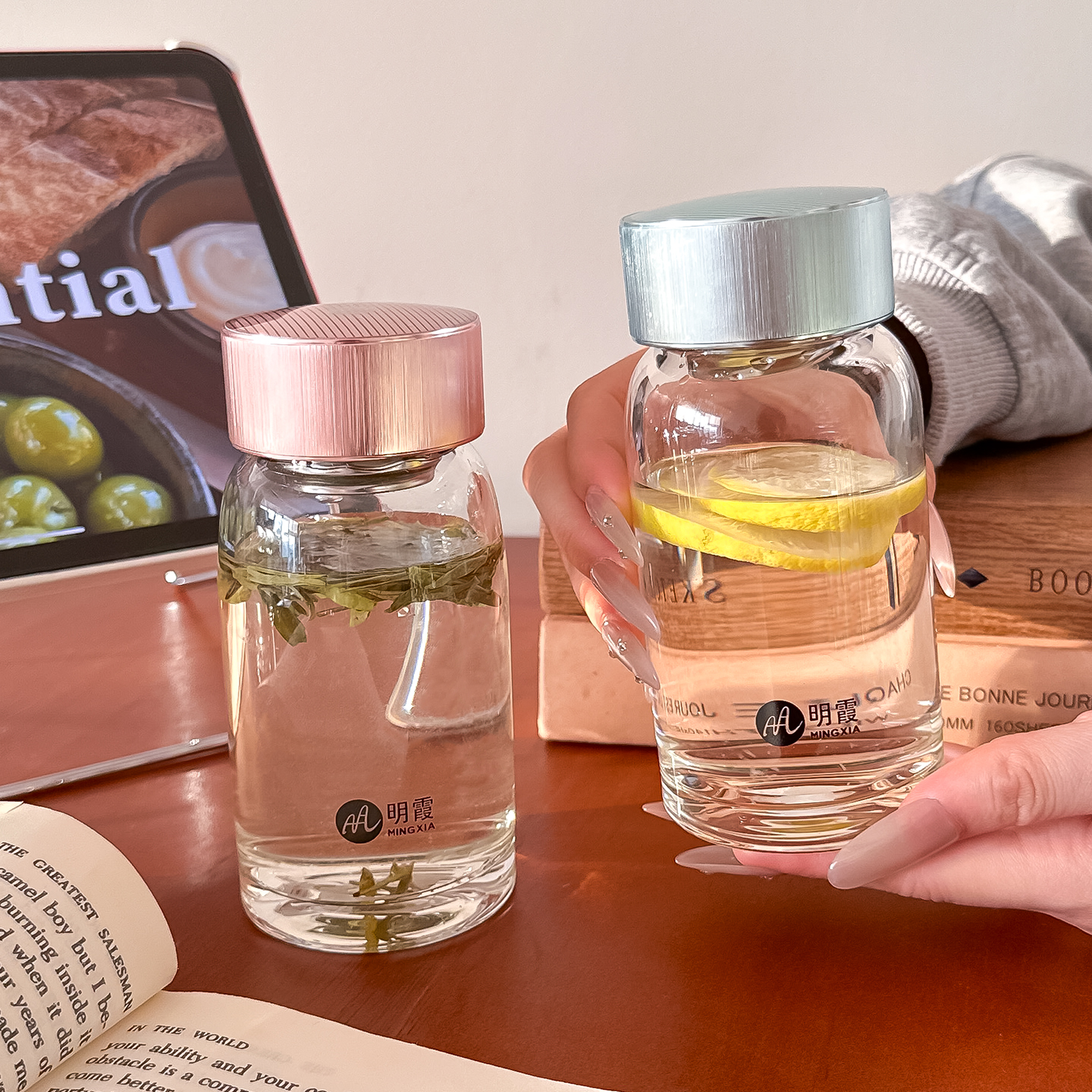 高硼硅玻璃杯女生高颜值泡茶杯带滤网防爆耐高温加厚水杯2026新款