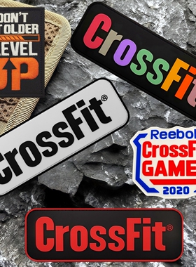CrossFit高强度混合体能训练魔术贴章健身徽章包贴士气章战术臂章