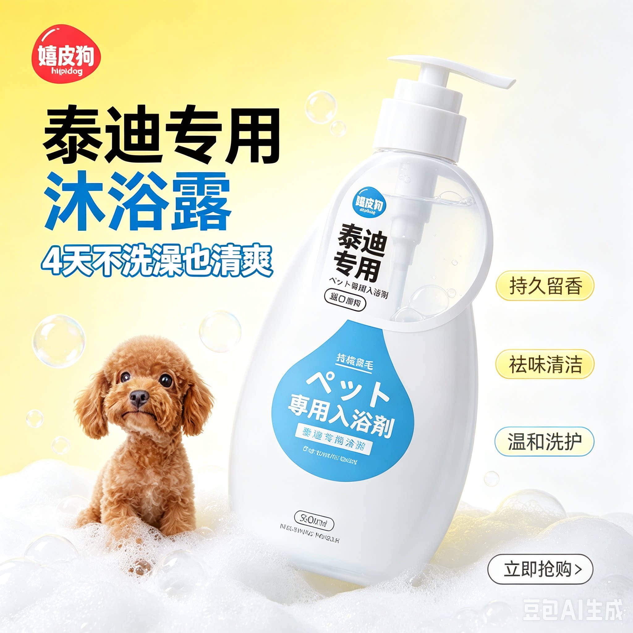 泰迪专用香波增色护毛持久抑味
