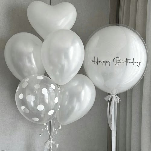 波波球气球装饰宝宝满月百天生日场景拍照道具结婚纪念日生日布置