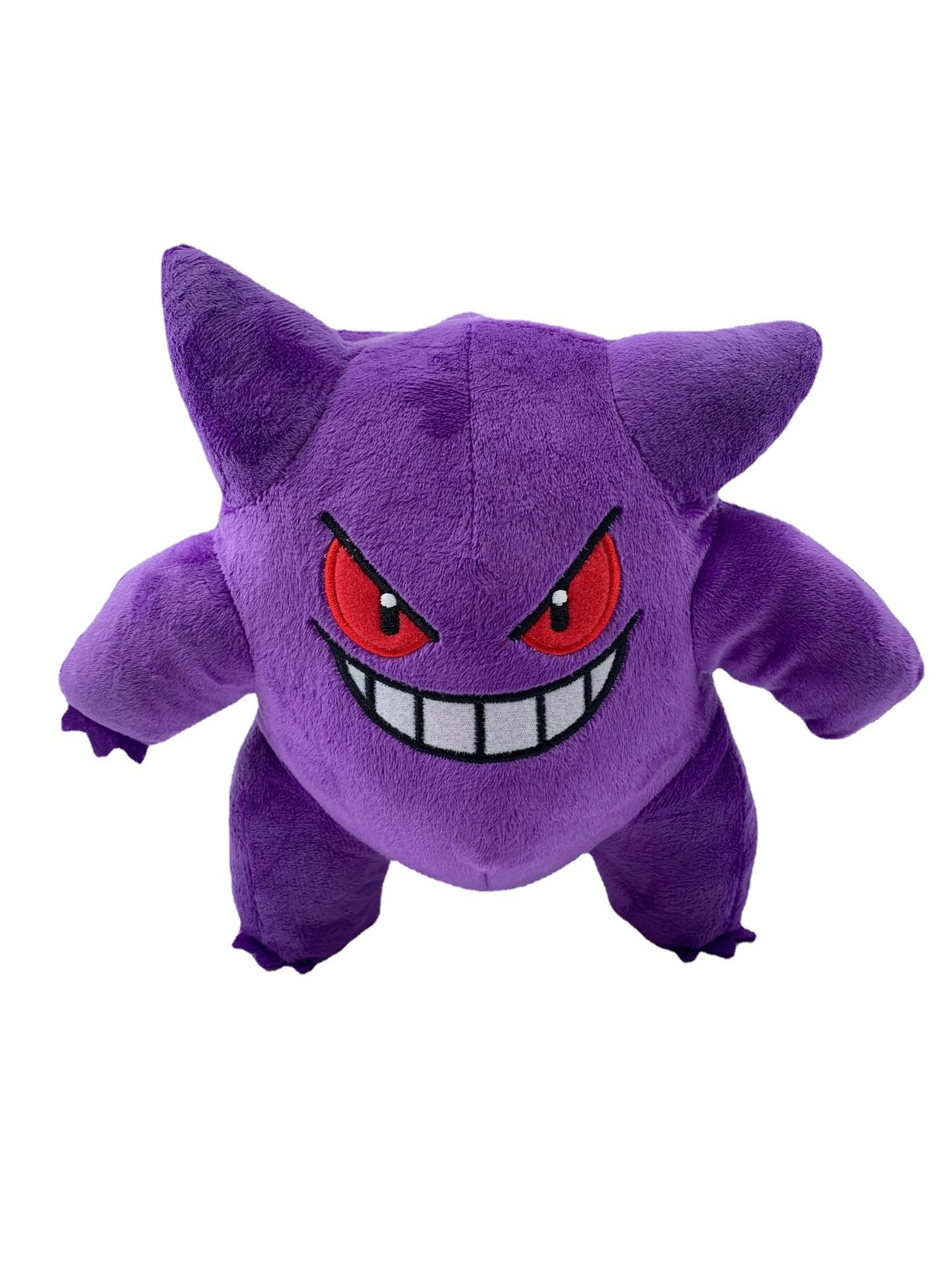 跨境 22cm 耿鬼 鬼斯通 鬼斯 进化版 站姿 紫色 毛绒公仔 玩具 玩