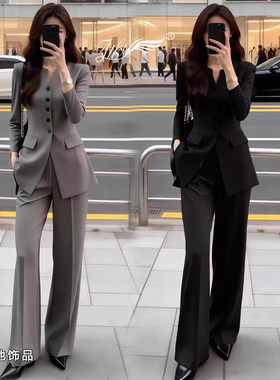 韩版西装时尚套装女小个子两件套