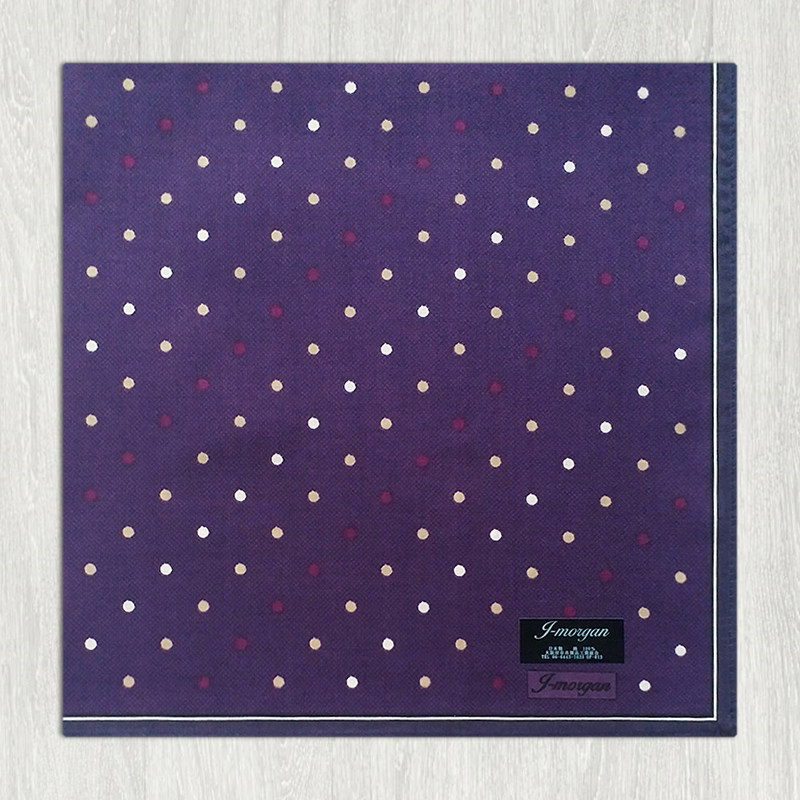 MADE IN JAPAN THIN SECTION MENS HANDKERCHIEF COTTON SWEAT-ABSORBENT HANDKERCHIEF MENS COTTON DOT BUSINESS SCARF SUIT POCKET TOWEL