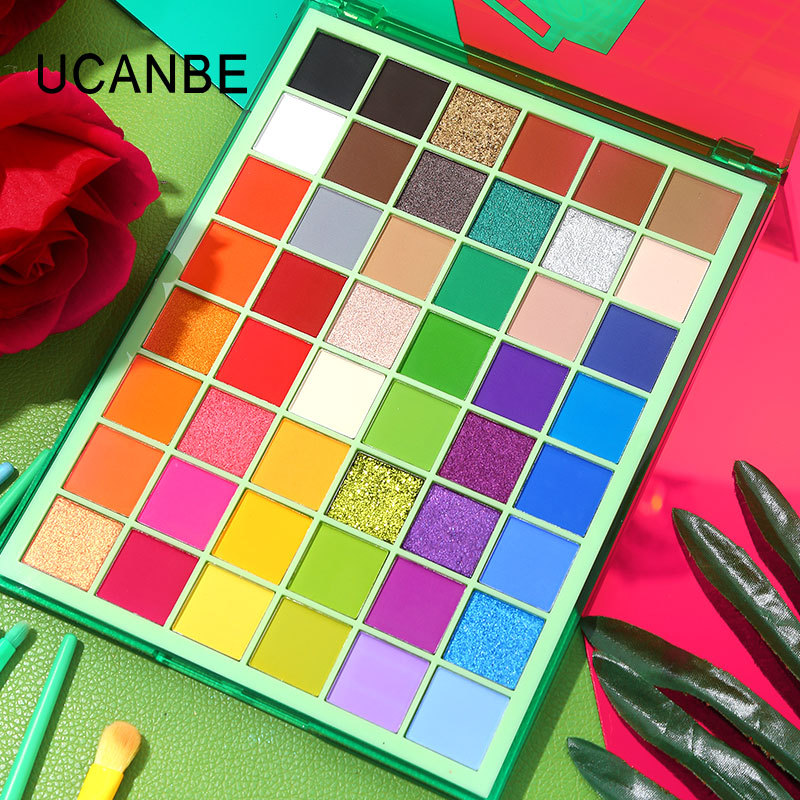 ucanbe48色眼影盘彩色舞台妆绿蓝
