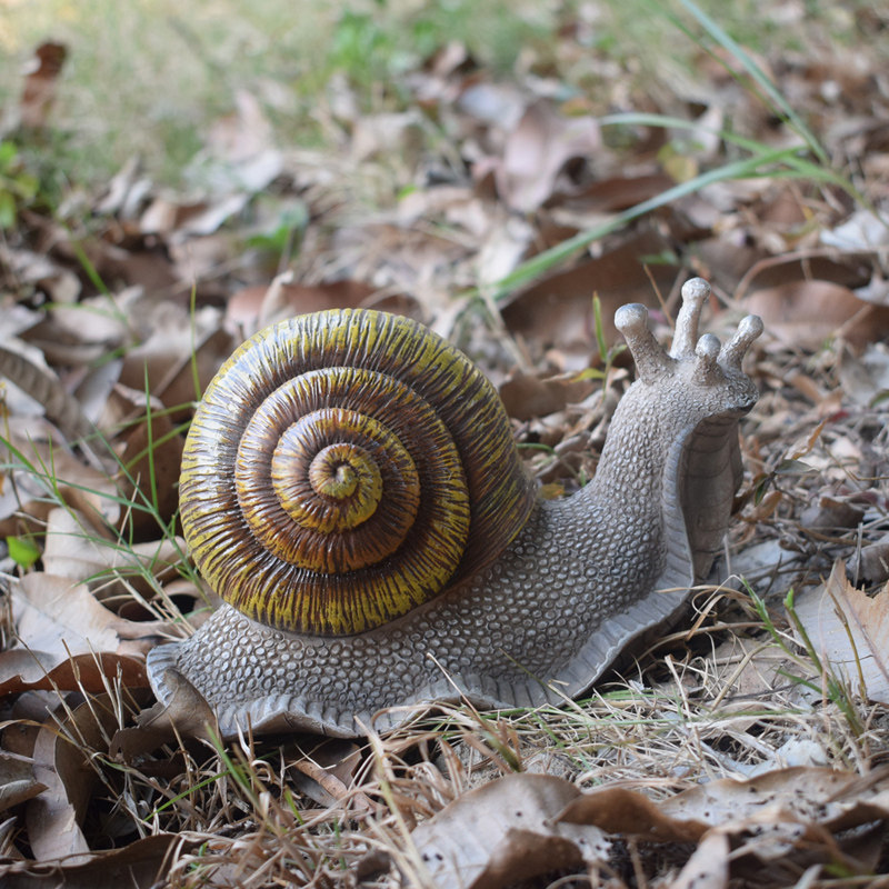 花园庭院景观园林摆件设仿真蜗牛树脂动物工艺品阳台户室外装饰品