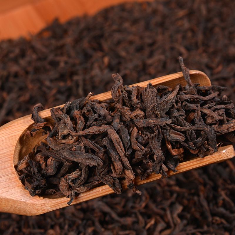 .2012年布朗山乔木宫廷普洱茶熟茶散茶500g 云南勐海纯料春茶散装