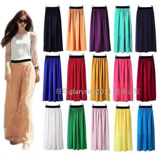 summer仙女雪纺裙women半身裙long女chiffon skirt ladies skirts