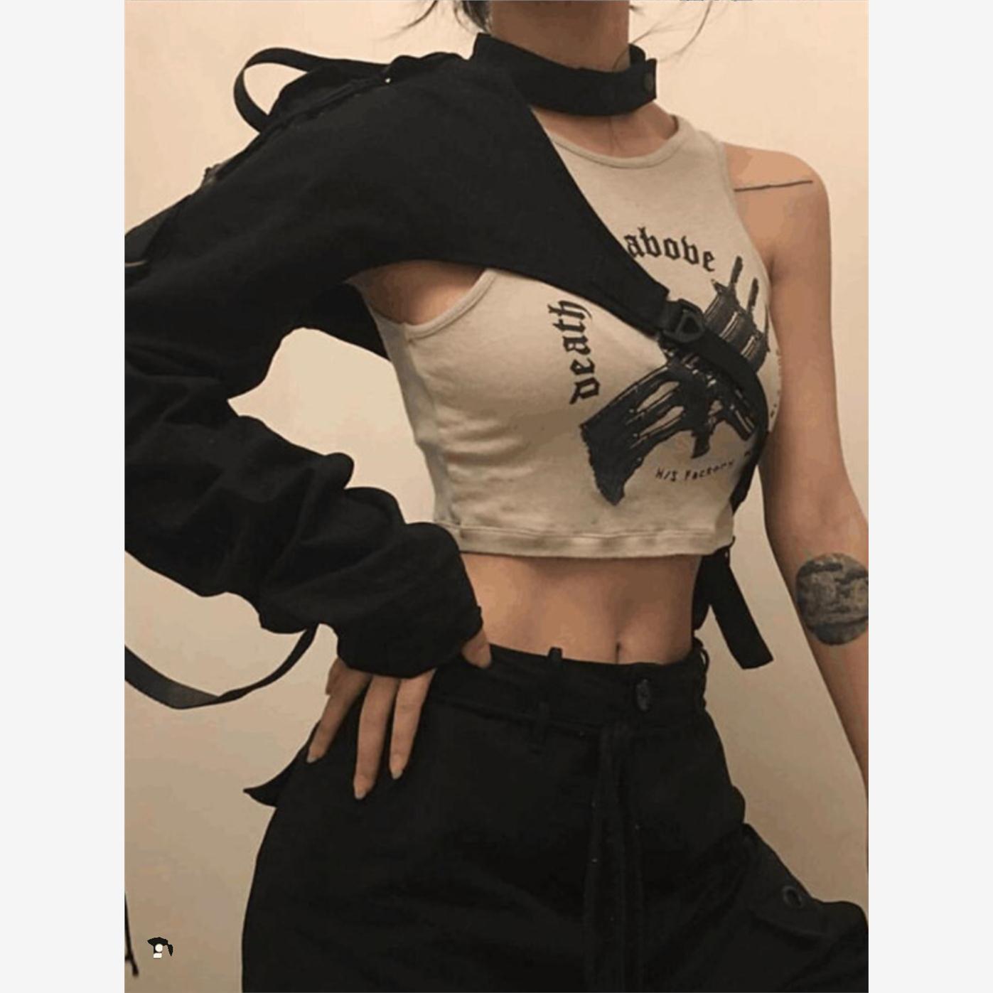沙丘废土风女团打歌服不