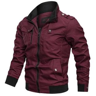 Jacket Military Casual Slim Mens Coat Bomber