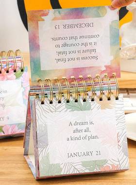 365 Days Positive Affirmations Desk Calendar Standing Flip