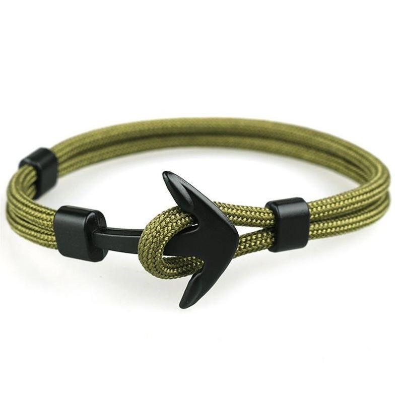 Anchor men's bracelet polyester rope bracelet