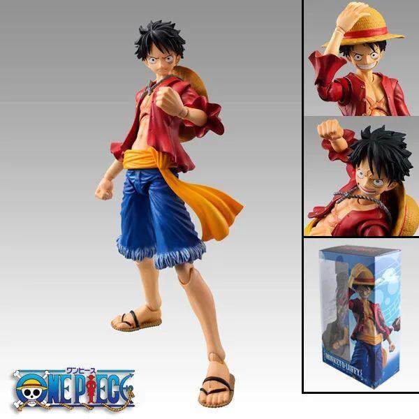 Anime One Piece 18cm BJD Joints Moveable Luffy PVC Action Fi