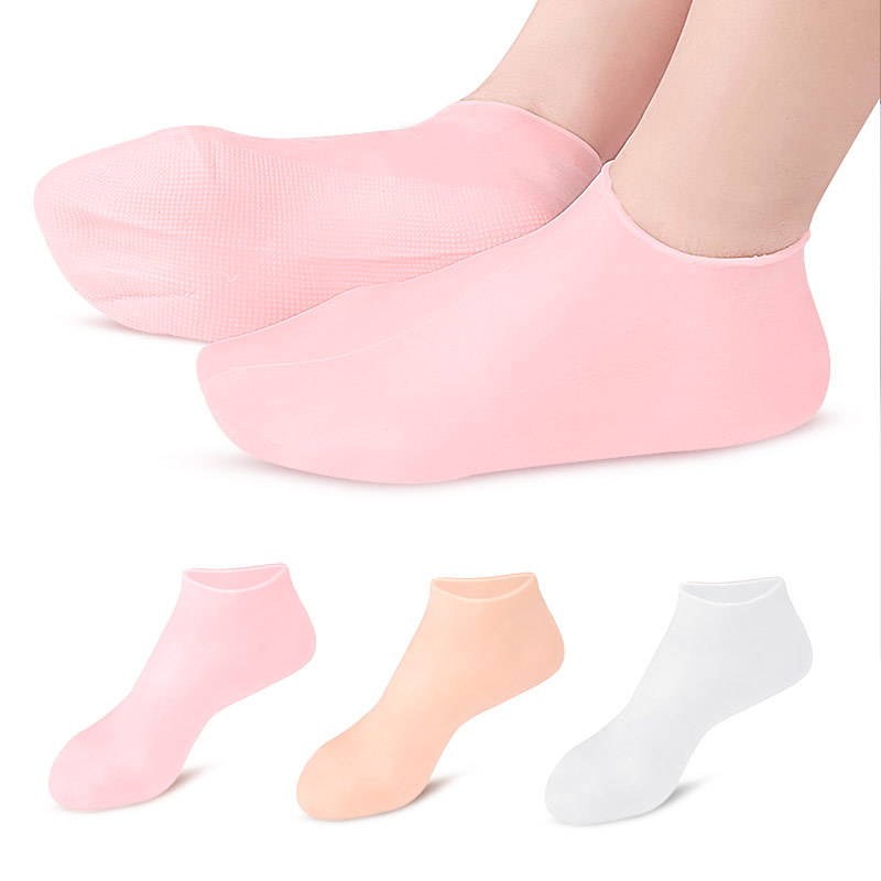 Silicone Moisturizing Socks Silicone Gel Heel Sock Anti Slip