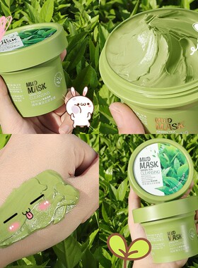 绿茶清洁面膜泥Green tea cleaning mask mud 100g Hydrate pores