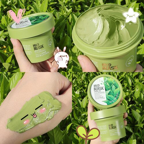 绿茶清洁面膜泥Green tea cleaning mask mud 100g Hydrate pores