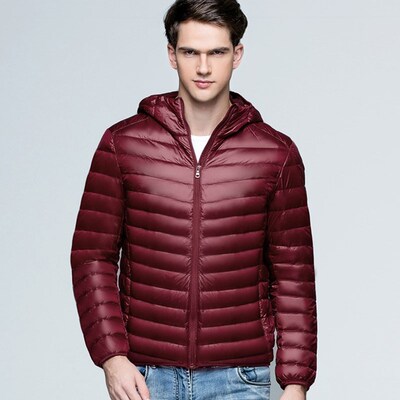 2018 Men winter down jackets boy warm hooded man cotton coat