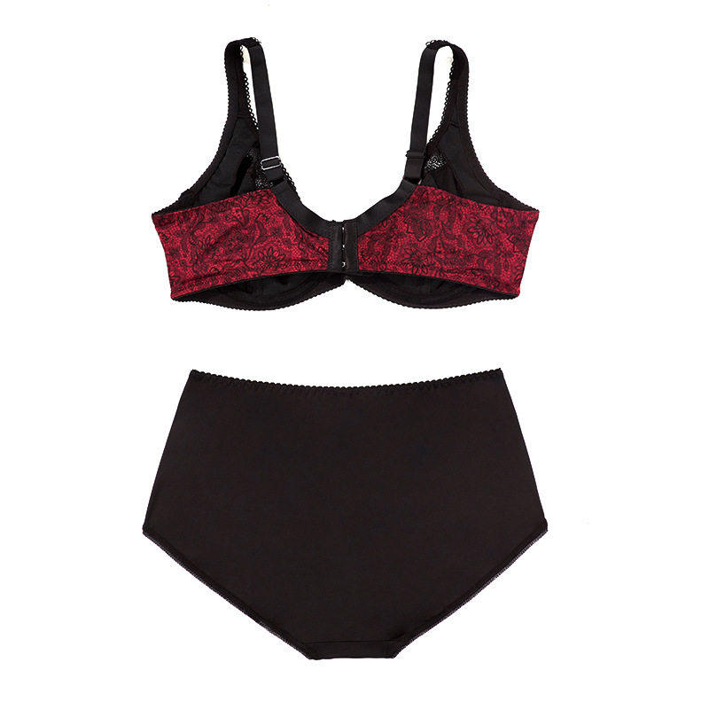 Fat Lady Lace Bra Set Plus size D cup underwear briefs 110D